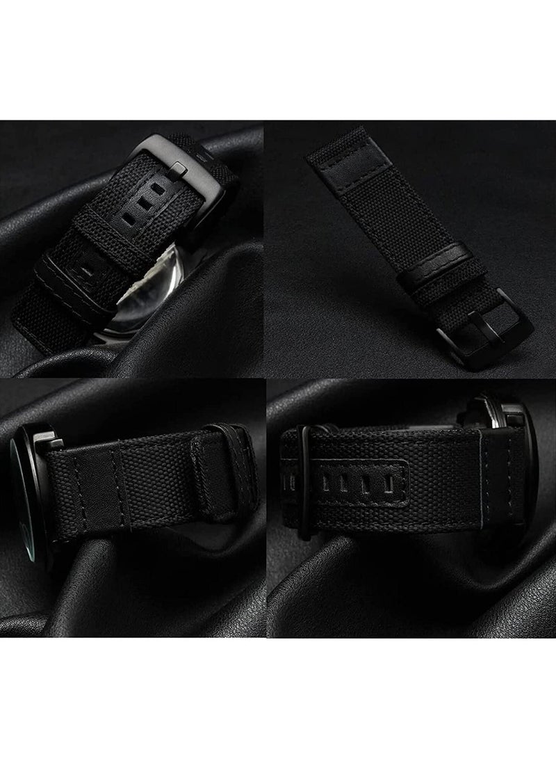 Bands for Galaxy Watch 4 40 mm 44 mm, Band for Galaxy Watch 4 Classic 46 mm 42 mm, 20 mm Nylon Sport Band Bracelet Strap, 2 Pack