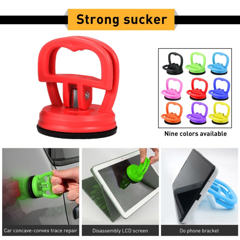 Vehicle Dent Puller: 5.5*5.5*7cm Small Body Strong Power Suction Cup - Durable Odorless Rubber Stable Nylon Handle for Car Dent Repair Glass Lifting Tight Spots - Image 5