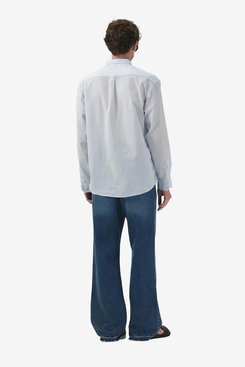 Giesto Baby Blue GIESTO Men's Cotton Poplin Long Sleeve Shirt for Men | Best Price UAE