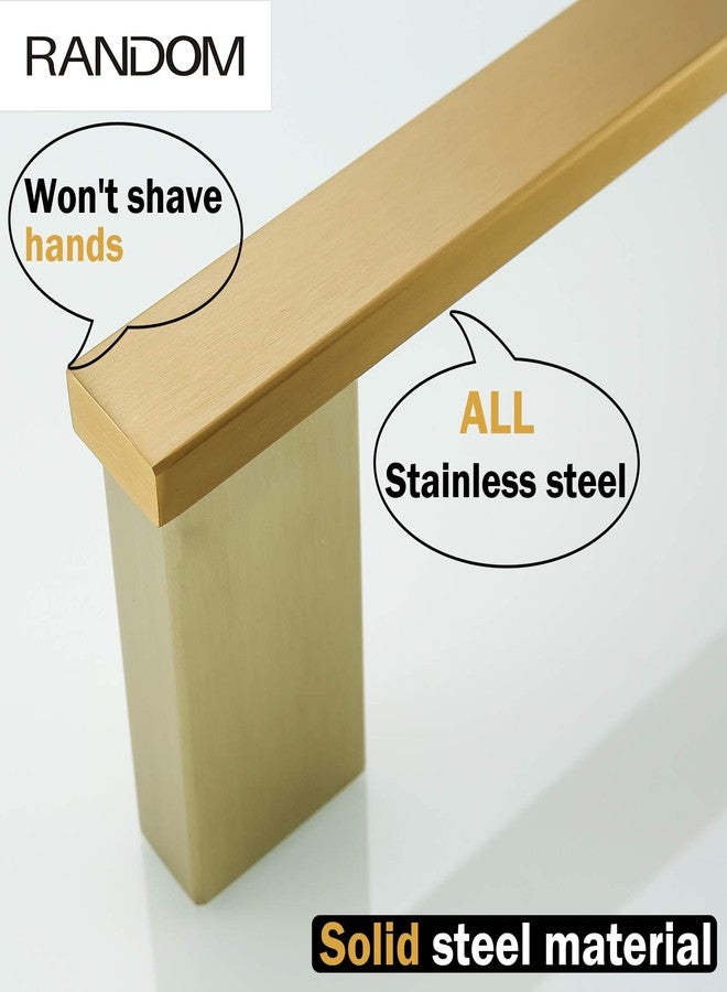 RANDOM 12” Gold Towel Bar Brushed Gold Hand Towel Holders for Bathroom 12 Inch Towel Bar SUS304 Stainless Steel Towel Rack Wall Mounted Towel Rod - Image 5