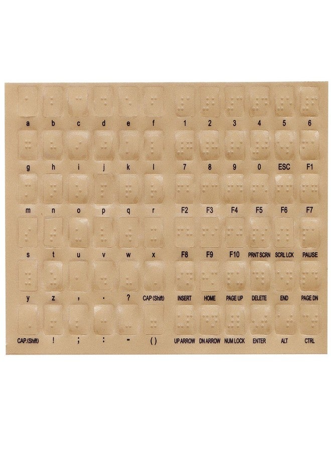 MaxiAids Braille Overlays for Computer Keyboards
