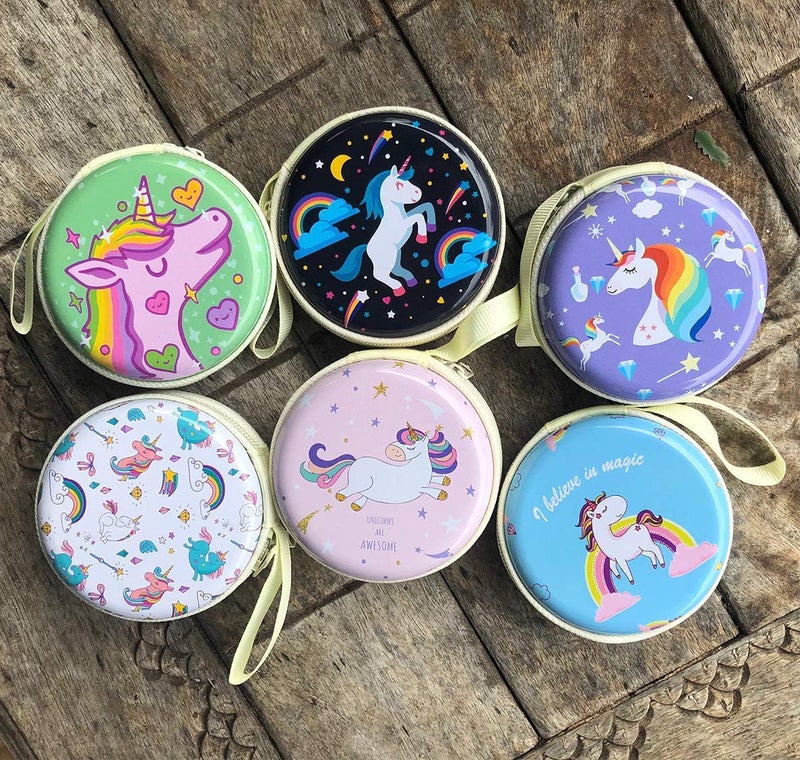 PARTEET New Multipurpose Coin - Earphone Pouch Return Gift (Pack of 6) - Image 1