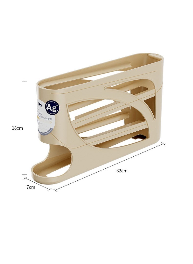 هومستر سعة 30 بيضة حامل بيضة حاوية حاوية حاوية حاوية حاوية حاوية انزلاقية خارج منظم جهاز التبريد BPA-Free Food-Grade PP غلاف المادة مانع الدحروجةزاوية تصميم جهاز تبريد موفر للمساحة مقاومة تخزين درّاجة سهلة الوصول -أسلوب تصميم مثاليّة للدجاج/البط/السمان بيض يجب أن يكون له جهاز تبريد مطبخ منظم - Image 5