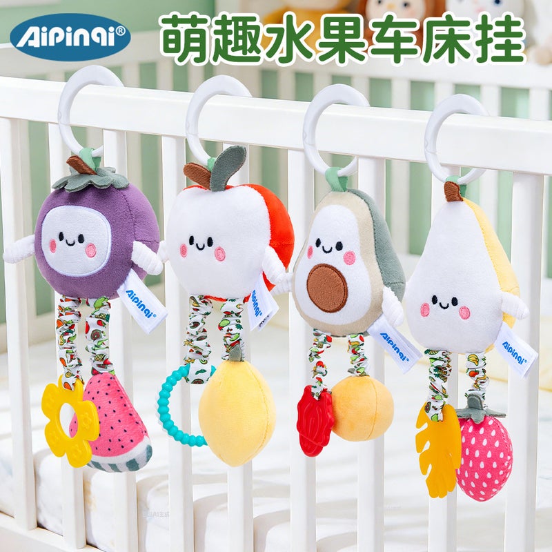 AIPINQI 2026 New Baby Bed Hanging Toy - Fruit-Shaped Car Mobile for Soothing & Entertainment - Image 2