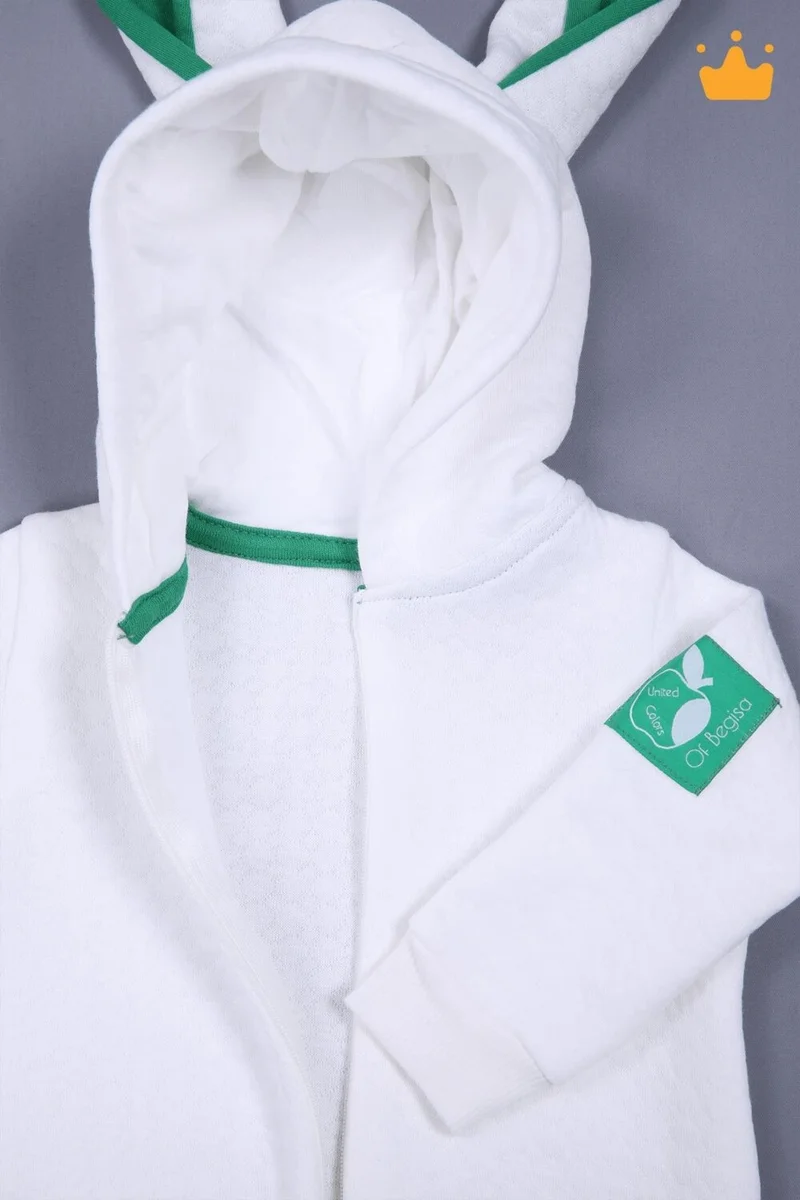 بيبي هولا Babyhola Zippered Rabbit Ears Jumpsuit 5014