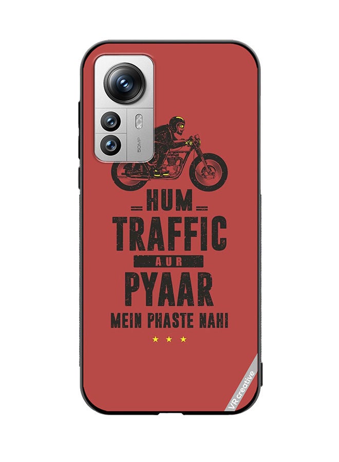 VR CREATIVE Protective Case Cover For Xiaomi 12X Traffic Aur Pyaar Design Multicolour - Image 1