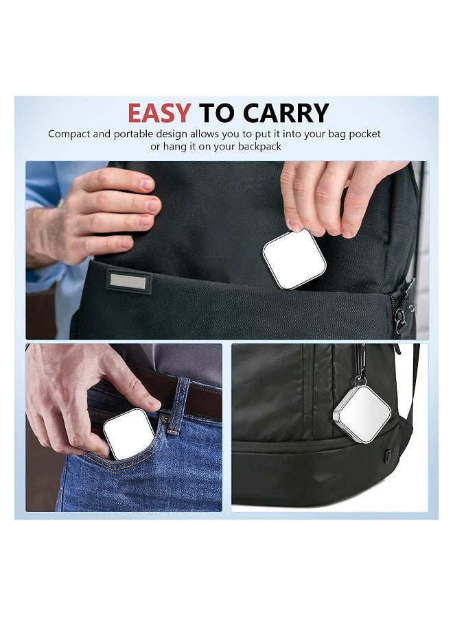 Magnetic Wireless Charger for Apple Watch Series 7/6/5/4/3/2/1/SE, Dual Port Mini Charger with USB Adapter, Fast Charging Keychain for Travel (Silver) - Image 5