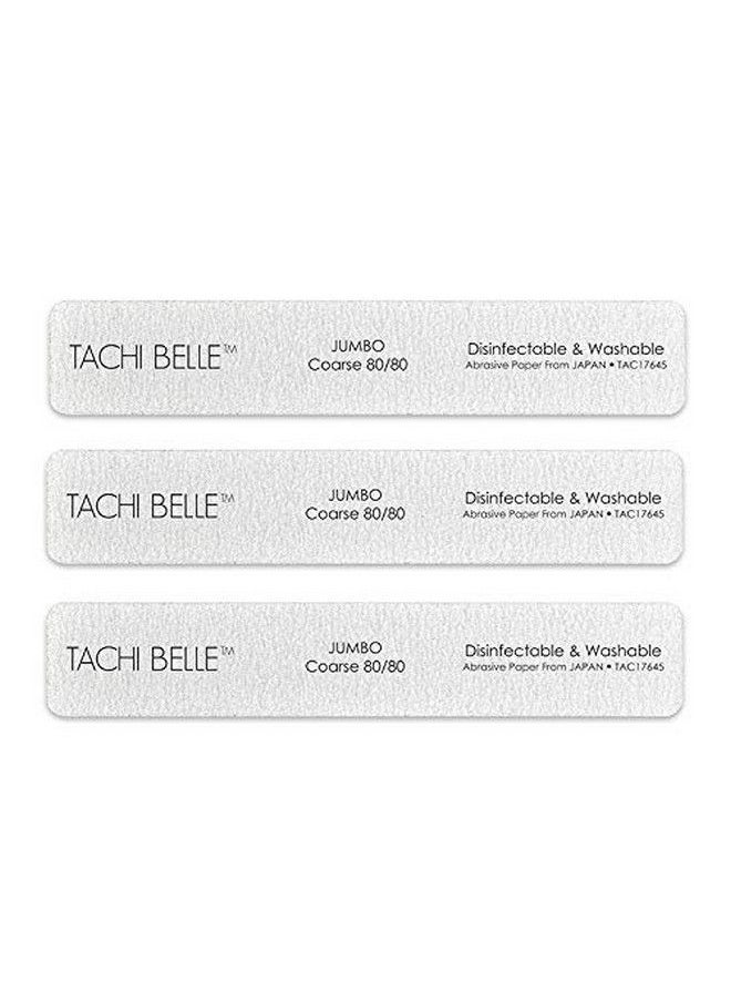 Tachibelle - Premium Japan Abrasive Jumbo File 8080 Coarse Washable Zebra File Nail Art Sanding Nail Files (3 Pieces) - Image 1