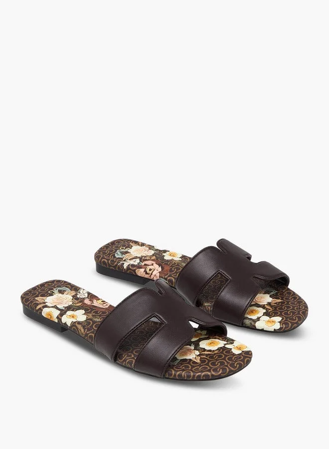 سيليست Women Floral Print Slide Sandals