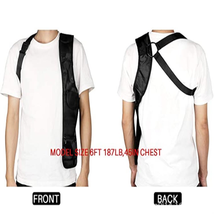 Underarm Travel Shoulder Bag Single Shoulder Wallet Hidden Bag Multifunctional Storage Shoulder Sleeve Left and Right Travel Hanging Bag - Image 2