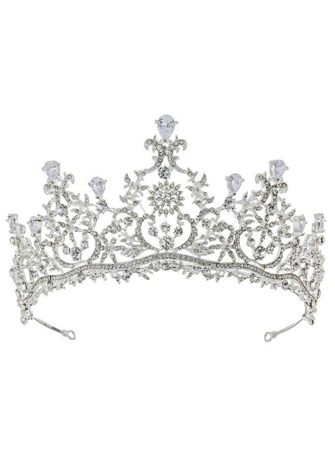 SAMKY Bridal Wedding Tiara Rhinestone Crown Crystal Headpiece Bride'S Hair Accessories - Image 1