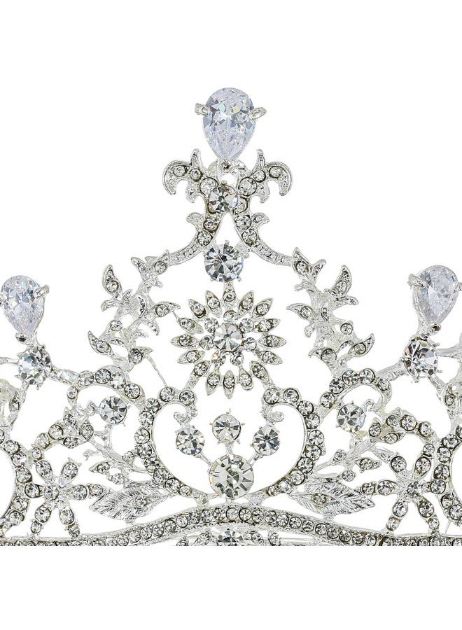 SAMKY Bridal Wedding Tiara Rhinestone Crown Crystal Headpiece Bride'S Hair Accessories - Image 3