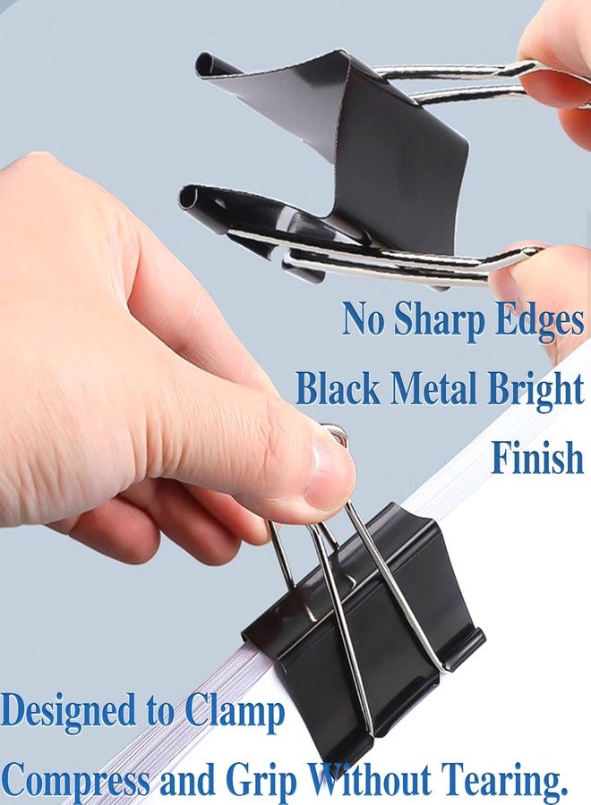 KAKAMINA 50 Pack Extra Large Binder Clips 2.4 Inch, Upgrade Large Binder Clips Big Paper Clips Clamps for Office and Home Supplies, Black - Image 5