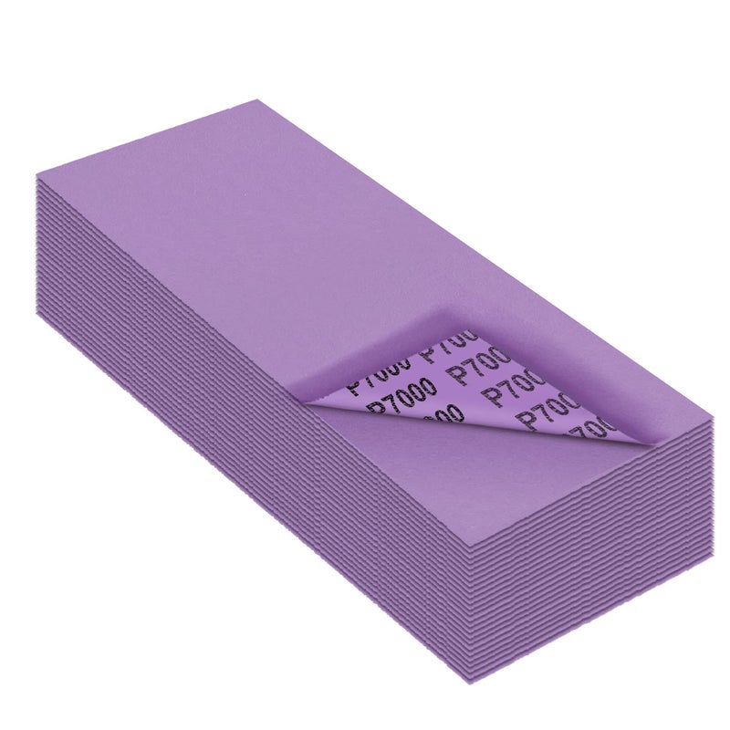 MAXMAN Sandpaper 7000 Grit,Wet Dry Sanding Sheets,High Performance Ceramic Abrasive Sand Paper for Wood Furniture Finishing,Metal Grinding,Automotive Polishing,9 x 3.6 Inch,25-Pack - Image 1