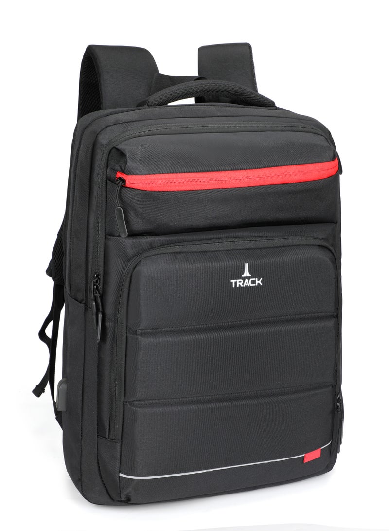 Track Premium Multi-Pocket School Backpack for High Storage, 18 Inch - Image 1