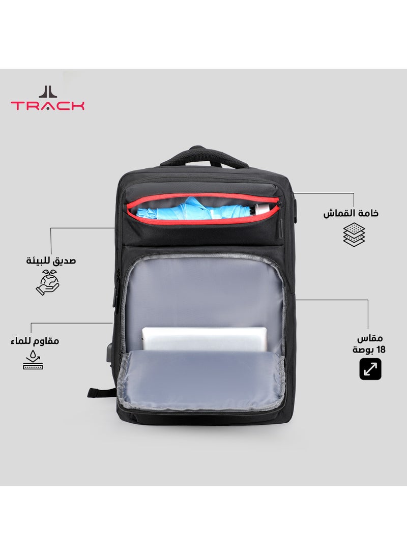 Track Premium Multi-Pocket School Backpack for High Storage, 18 Inch - Image 3