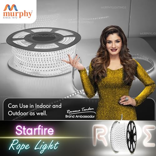 Murphy 2835-120 Led High Lumen Waterproof Indoor Outdoor Home Deorative,Diwali Lights,Rope Pipe Light,Cove Light (120 Led/Mtr) (Cool White)10 meters - Image 3