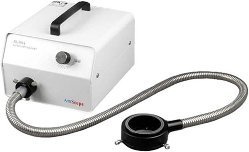 AmScope AmScope HL150AR Microscope Halogen Fiber Optic Ring Illuminator 150W  - Image 1