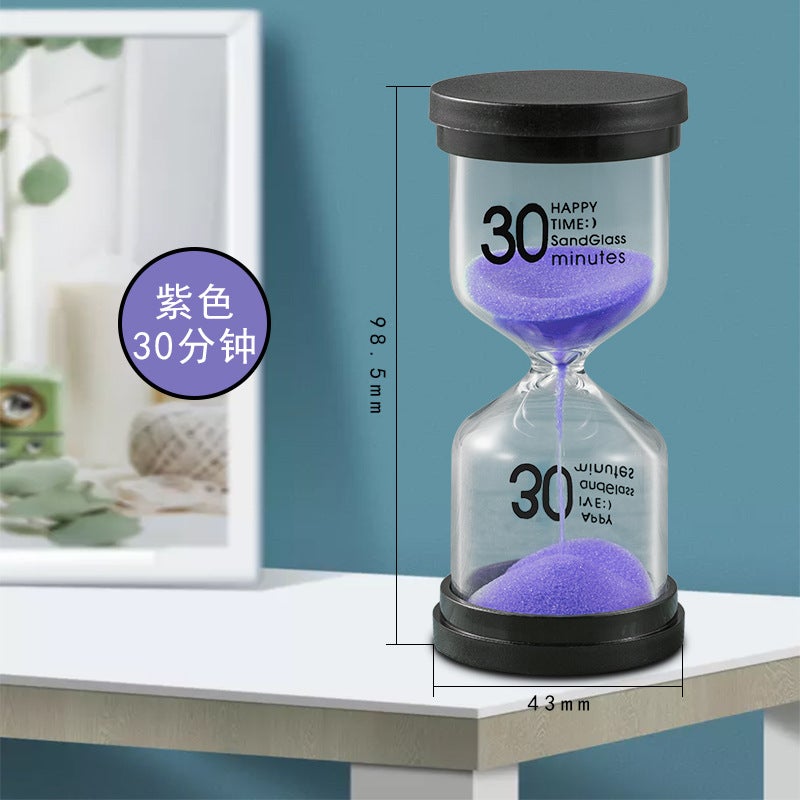 Manufacturer Black Cover Hourglass Timer 1/3/5/10/15/20/30/45/60 Points Creative Gift Hourglass - Image 1