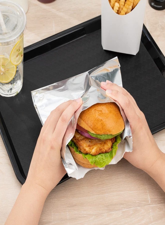 Restaurantware حقائب مطبخ مطلية بالألمنيوم 7.9 × 1.7 × 7.9 بوصة، 100 غلاف طعام مقاوم للدهون - قابلة للتجميد، غير مثقبة، أكياس ساندويتش فضية، تحافظ على الطعام دافئًا، للأطعمة الساخنة والباردة - Image 4
