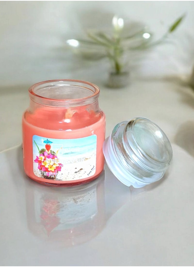 Mainstays - pineapple Lily Scented Candle 85 g with Lid - Image 1