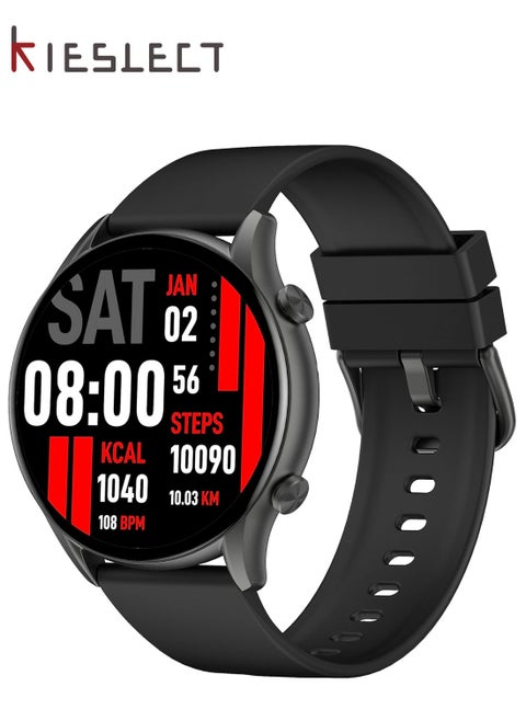 Kieslect Kr Smart Watch for Men Women(Answer/Make Calls),1.32"Semi-AMOLED Touch Screen,Blood Oxygen SpO2, 24/7Heart Rate Monitor,70 Sports Modes Fitness Tracker,IP68,Compatible with Android iOS
