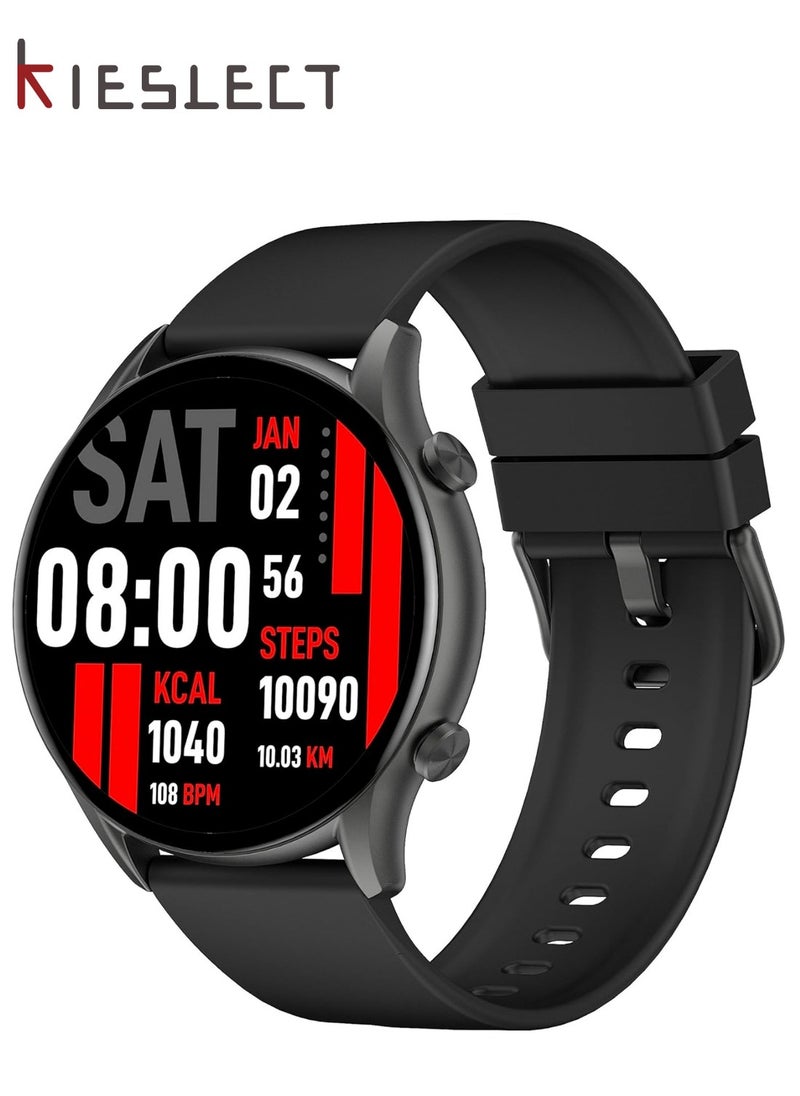 KIESLECT - Kieslect Kr Smart Watch for Men Women(Answer/Make Calls),1.32"Semi-AMOLED Touch Screen,Blood Oxygen SpO2, 24/7Heart Rate Monitor,70 Sports Modes Fitness Tracker,IP68,Compatible with Android iOS - Image 1