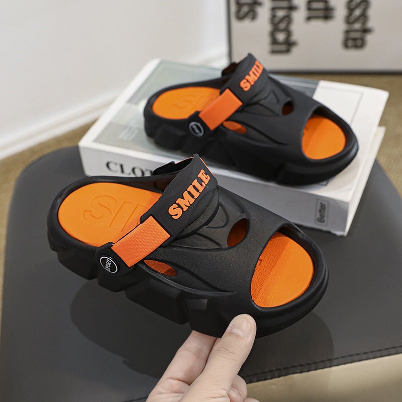 Children'S Slippers Hole Shoes Boys Summer Non-Slip Indoor Home Sandals Baotou Women'S Outwear Beach Shoes Children'S Sandals - Image 2