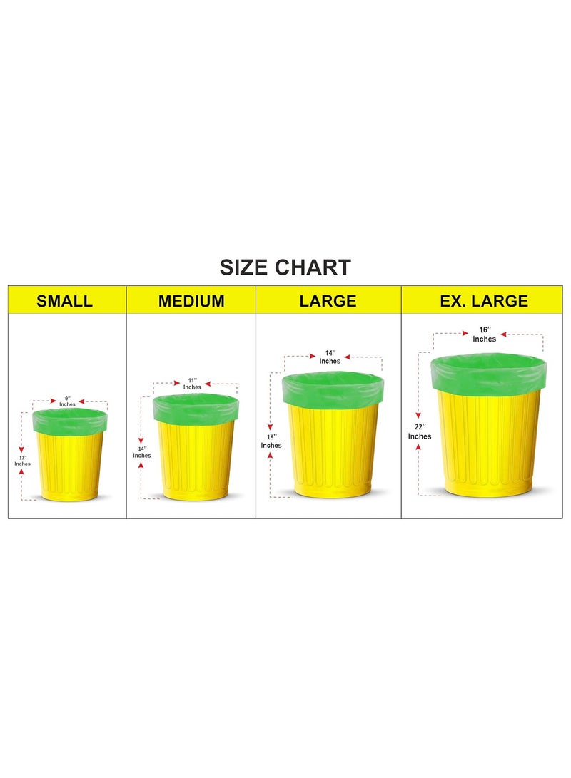 shalimar Shalimar Large Garbage Bag – 60 Bags (4 Rolls) –  60 x 81 cm – Fits 20 to 30 Gallon Bins – Leak-Proof Plastic Dustbin/Trash Bags – Green  - Image 3