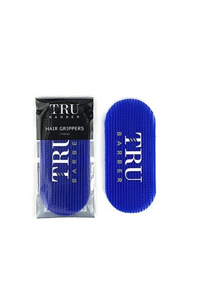 TRU BARBER - Hair Grippers 3 Colors Bundle Pack 6 Pcs For Men And Women Salon And Barber Hair Clips For Styling Hair Holder Grips (Red/White/Blue) - Image 1