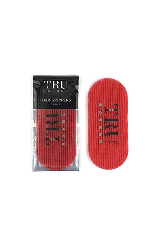 TRU BARBER - Hair Grippers 3 Colors Bundle Pack 6 Pcs For Men And Women Salon And Barber Hair Clips For Styling Hair Holder Grips (Red/White/Blue) - Image 1