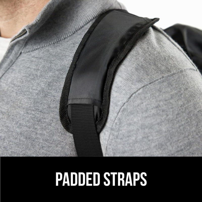 GORILLA GRIP Car Seat Travel Bag for Airplane Gate Check, Easy Carry Padded Backpack Bags Cover Carseats, Infant Baby Carriers and Toddler Booster Seats for Airport, Child Air Travels Essential, Black - Image 4