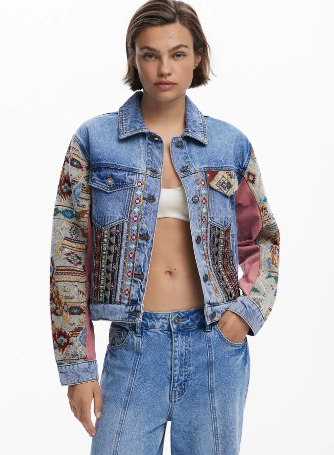 DESIGUAL Boho denim jacket