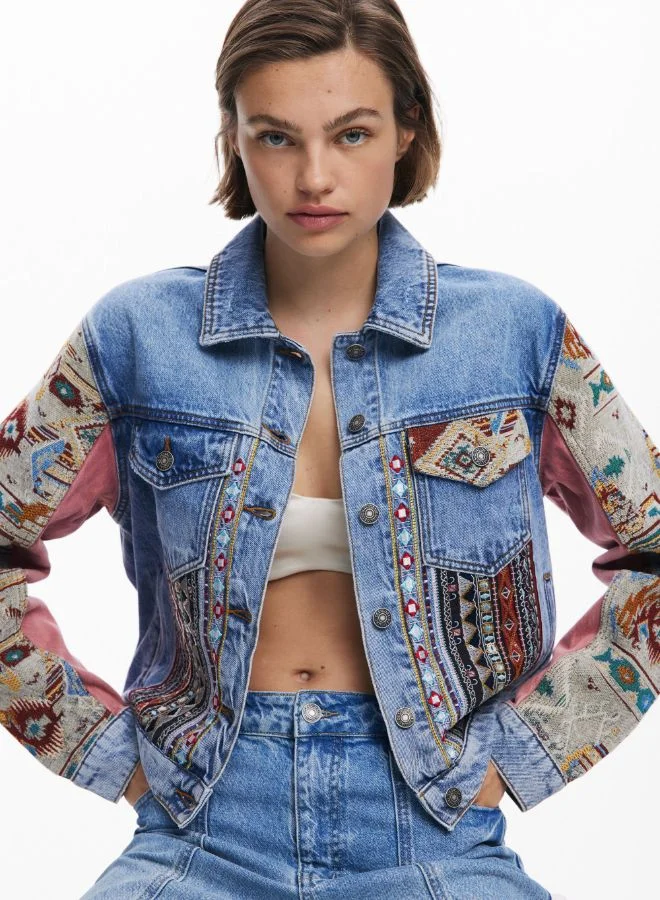 DESIGUAL Boho denim jacket