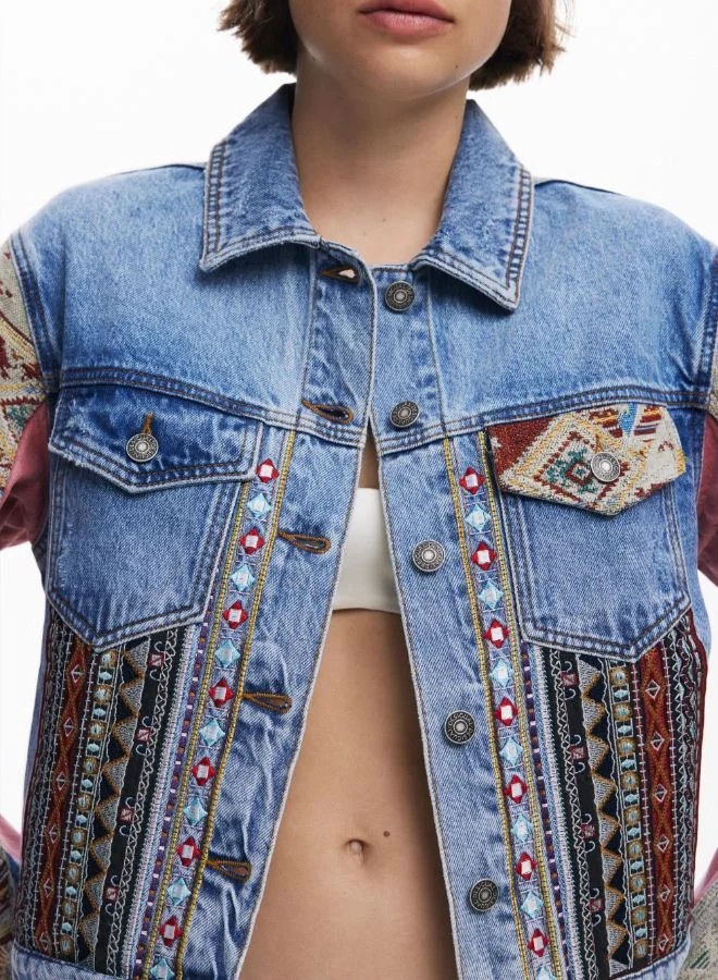 DESIGUAL Boho denim jacket