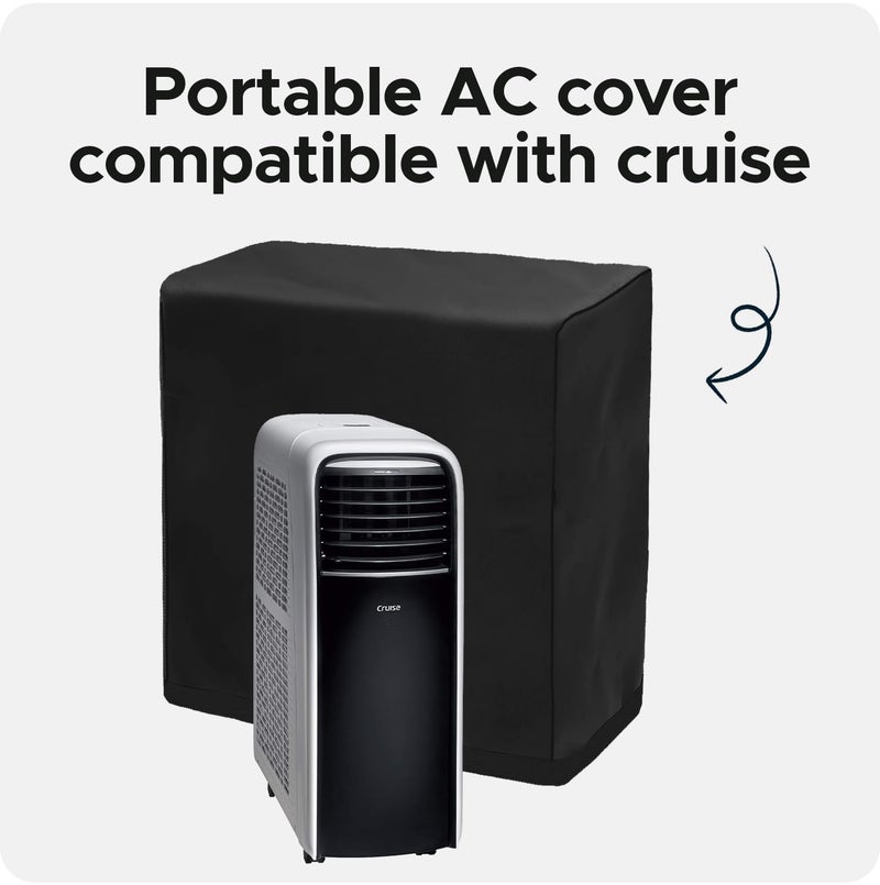 Encasify Portable AC Cover – Dustproof & Scratch-Proof Protective Cover for Cruise Air Conditioners (Black) - Image 2