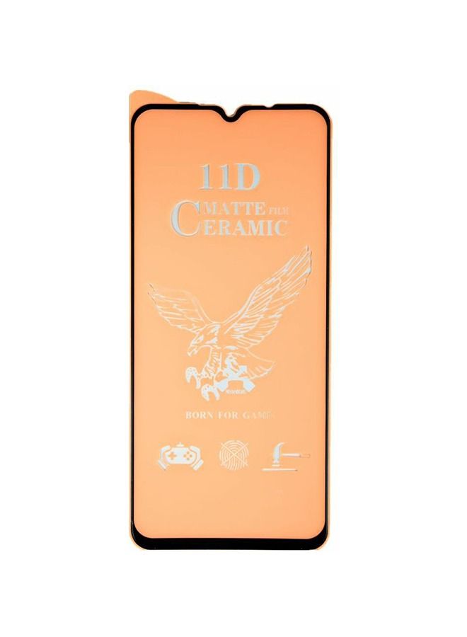 لاصقة حماية الشاشة نانو من السيراميك المقوى 11D لهاتف شاومي ريدمي نوت 8 شفاف / أسود