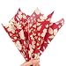 Bobobag 100 Sheets Red Floral Tissue Paper for Gift Bags 20x14 inch Burgundy Gift Wrapping Paper for Bridal Valentines Art Craft Decoration Packing by Bobobag - Image 2