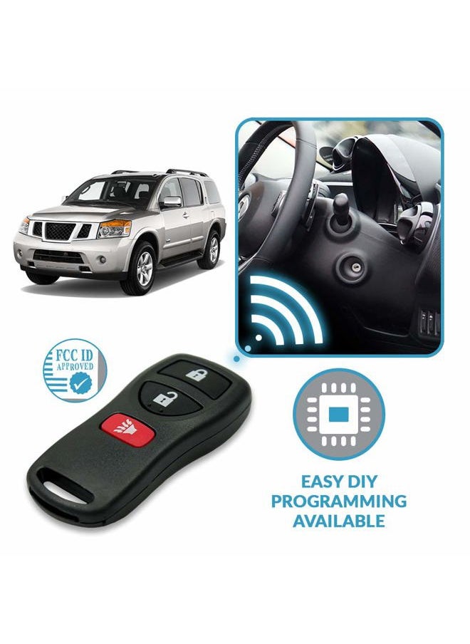 Keyless2Go Replacement for Keyless Entry Remote Car Key Fob 3 Button KBRASTU15-2 Pack  - Image 5