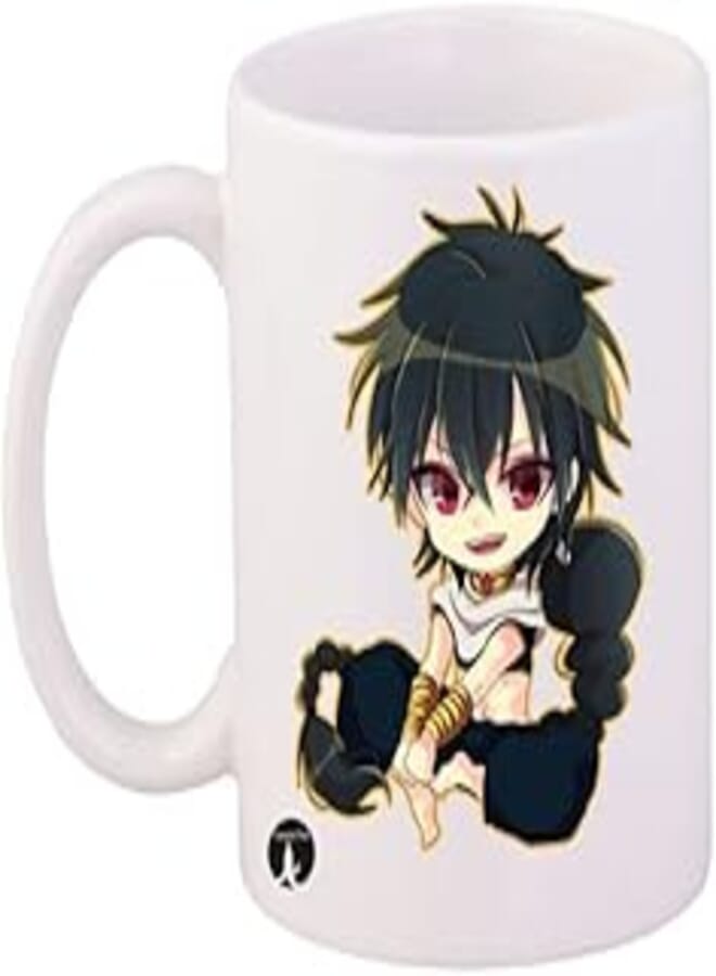 RYN RYN PRINTED Labyrinth Of Magic Anime Mug White Black Gold 11ounce