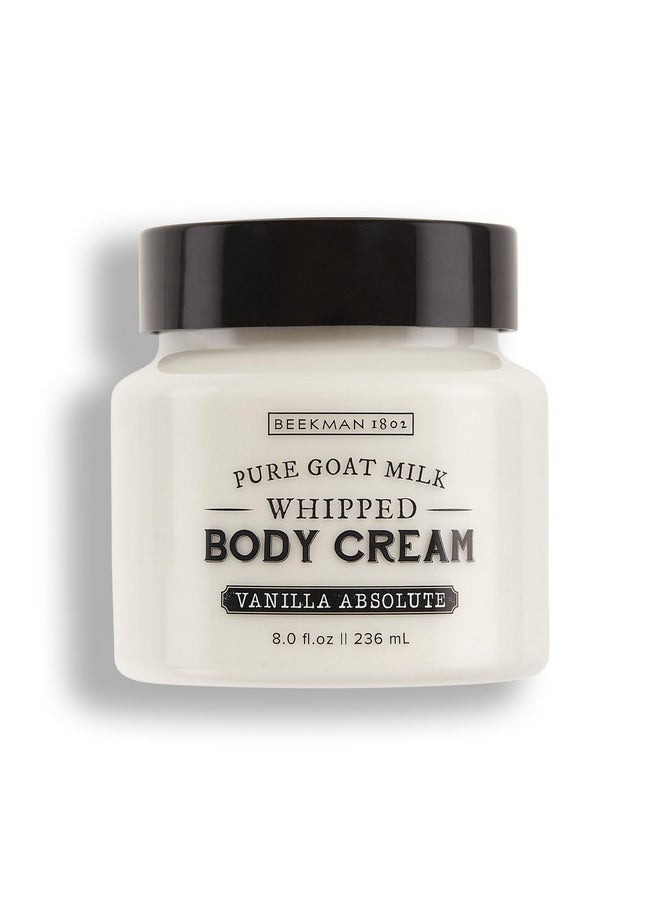 Beekman 1802 Whipped Body Cream Vanilla Absolute Scented 8 Oz Intensely Hydrating & Softens Skin With Goat Milk Good For Sensitive Skin Cruelty Free  - Image 1