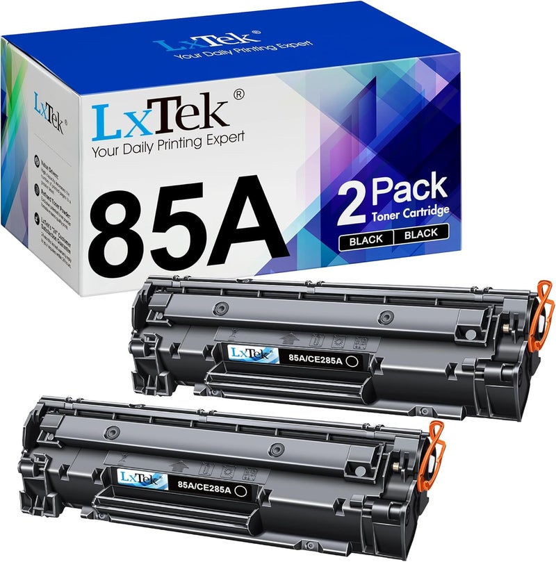 خرطوشة حبر بديلة متوافقة مع لـ HP 85A CE285A للاستخدام مع طابعات Laserjet Pro P1102W و Laserjet Pro P1109W و M1212NF (أسود، عبوة من قطعتين) - Image 1