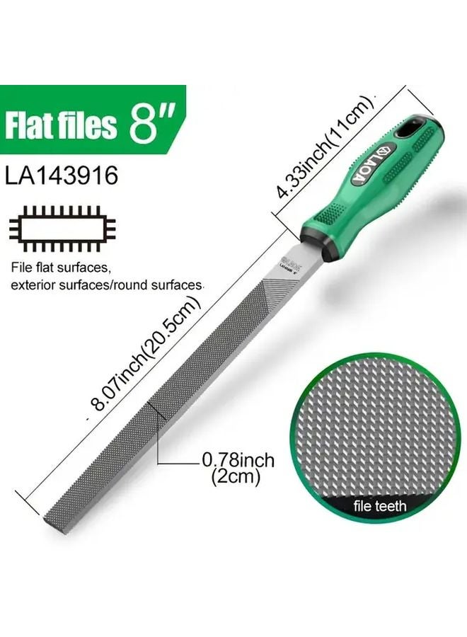 LA143936 File Set High Hardness Grinding Tool Includes Flat Triangle Square Half Round Files - Image 4