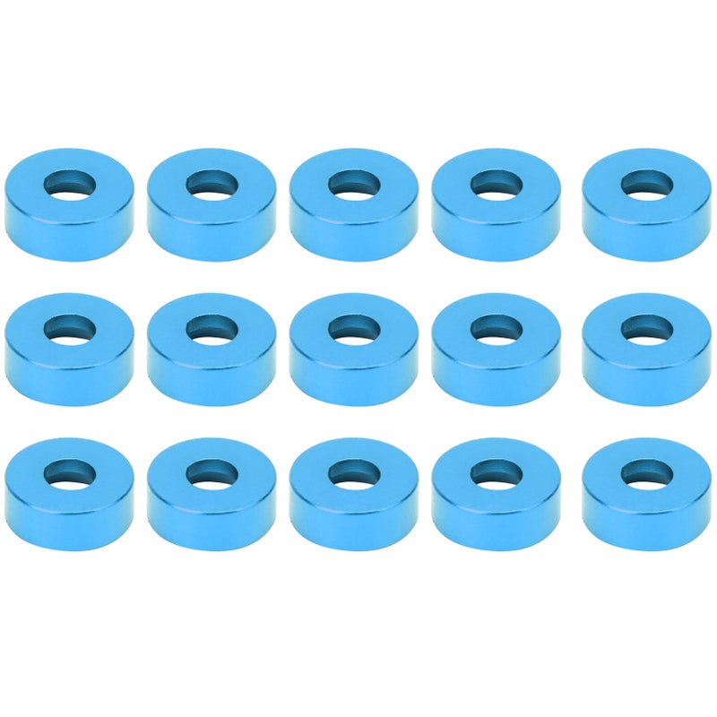 15pcs M3 Countersunk Screw Washer Aluminium Alloy Concave Gasket Fit for RC ModelBlue - Image 1