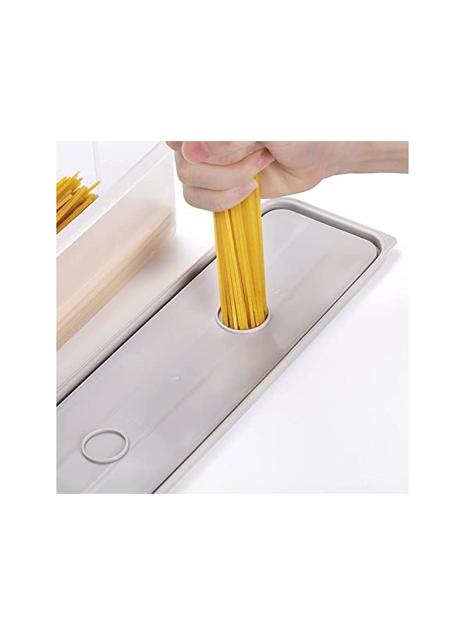 Antole Food Storage Containers,6 PCS Airtight Spaghetti Noodle Holder Rectangular Chopstick Storage Box with Cover for Pantry & Kitchen Organization, Spaghetti, Noodles, Cerea - Image 5