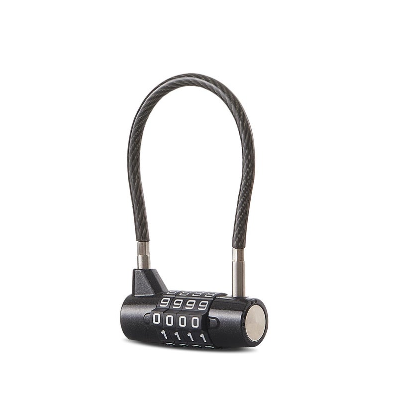 EASTDEER Combination Lock Cable Lock with 4 Digits Cabinet Lock with 3.5" Cable Length Twist 3.5" Length Durable Cable Ideal for lockers, Gym, Toolbox, Case Small Size (3.5") - Image 1