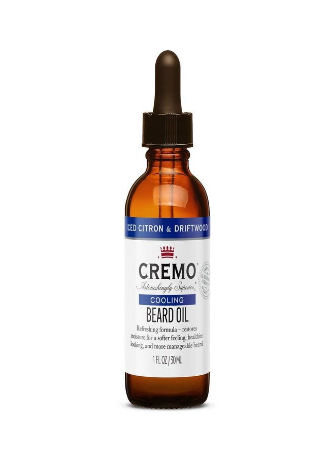 Cremo Beard Oil, Iced Citron and Criftwood,1 fl oz - Restore Natural Moisture and Soften Your Beard To Help Relieve Beard Itch - Image 4
