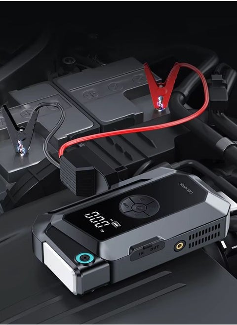 Jump Starter Batteries Portable Emergency Tool 8000mah Battery Power Bank 12V Car Jump Starter with air Compressor Inflator