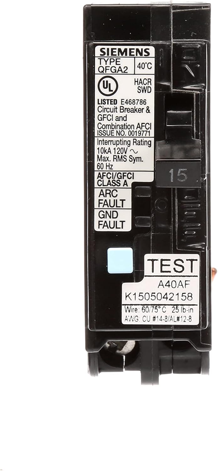 SIEMENS Siemens Q115DFP 15Amp Dual Function AFCIGFCI Breaker  - Image 2