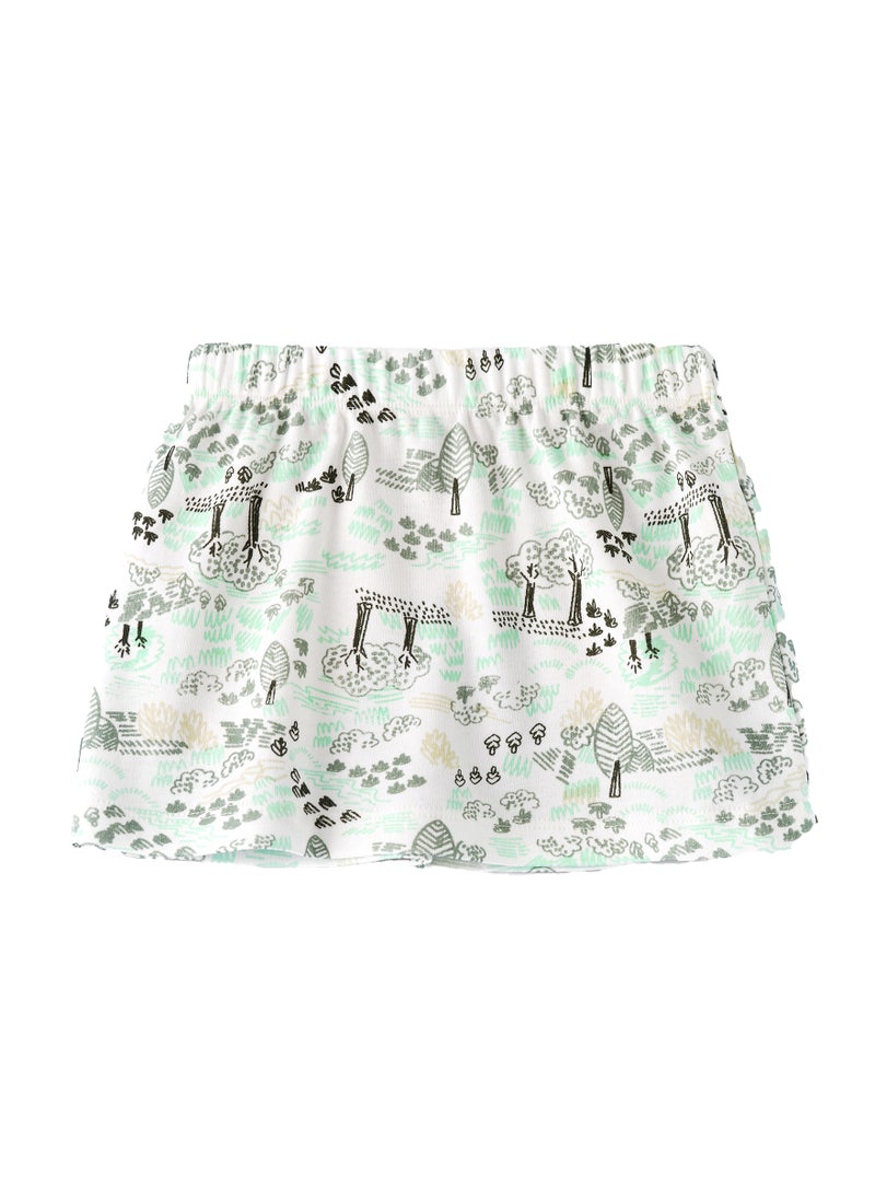 Jelliene Kids Printed Skirt with Elastic Waistband  - Image 1